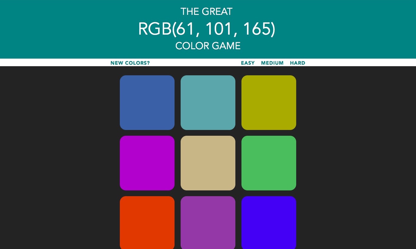 Color game demo